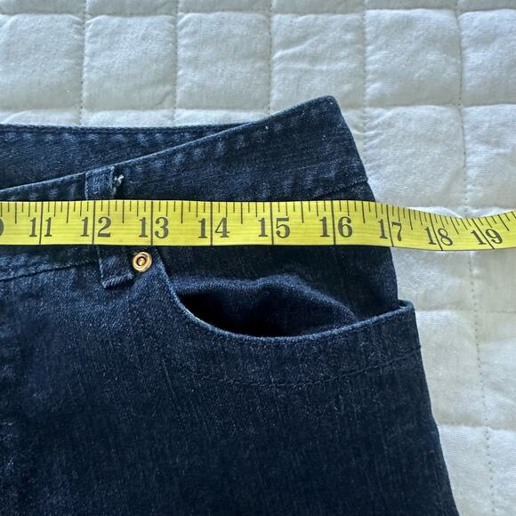 Vintage 90s TALBOTS Jeans Womens Cropped Dark Wash Mid Rise Stretch | 10 - Picture 8 of 13